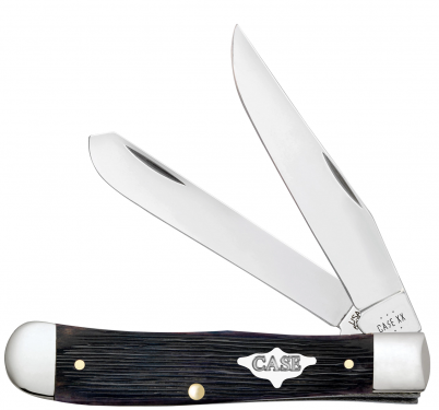 Case XX Trapper Barnboard Jig Purple Bone 9700 Stainless Pocket