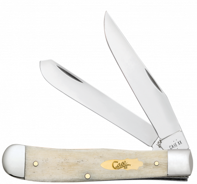 Case XX Trapper Smooth Natural Bone 11020 Stainless Pocket Knife