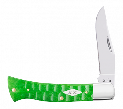 ナローワイド・コンポ Case xx Axe Handle Gator Jig Bright Green Bone 11445 Stainless