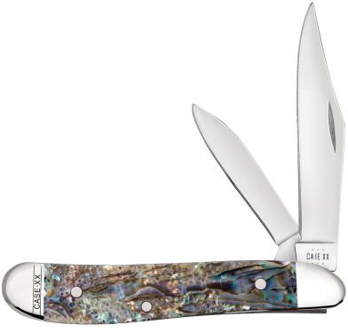Case xx Peanut Genuine Abalone Stainless 12025 Pocket Knife