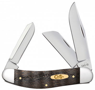 Case XX Sowbelly Stockman Black Curly Oak Wood 14011 Stainless
