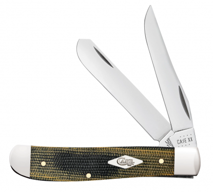 Case xx Mini Trapper Green & Black Micarta 23472 Stainless Pocket