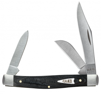 Case xx Medium Stockman Black Micarta 27818 Stainless Pocket Knife