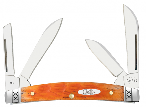 Case xx Small Congress Jigged Cayenne Bone 35808 Stainless Pocket