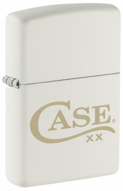 CASE XX Matte White & Bronze Zippo Windproof Lighter - ACC-CA52256