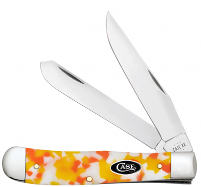 Case XX Trapper 53750 Candy Corn Kirinite Stainless Steel Pocket