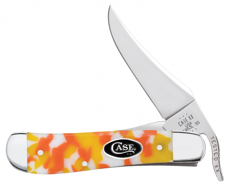 Case XX Russlock 53752 Candy Corn Kirinite Stainless Steel Pocket