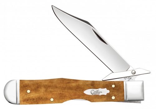 Case XX Cheetah Cub Smooth Antique Bone 58214 Stainless Pocket