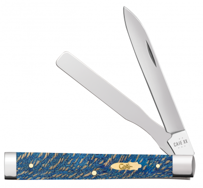 Case XX Baby Doc Smooth Blue Sycamore Wood 63736 Stainless Pocket