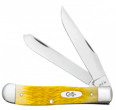 Case XX Trapper Platts Jig Yellow Bone 75310 Stainless Pocket