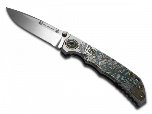 SPARTAN BLADES Harsey Folder SF5 Ronin Warrior Titanium CPM