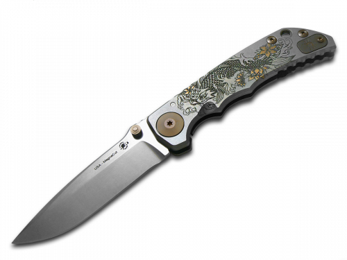 SPARTAN BLADES Harsey Folder SF5 Koi Fish Titanium CPM MagnaCut