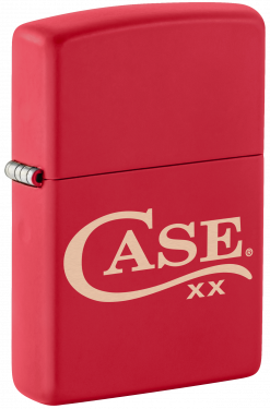CASE XX Windproof Red Matte Finish Brass 50266 Zippo Lighter - ACC