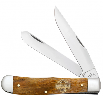 Case XX Harley-Davidson Trapper 52226 Etched Antique Bone