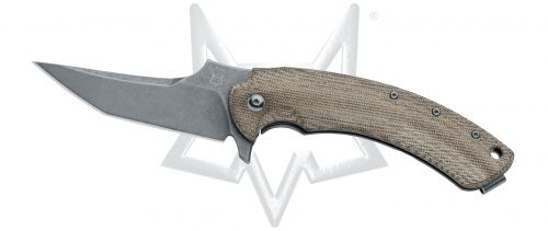 Fox Geco Frame Lock FX-537 SW Pocket Knife N690Co Stainless/Canvas