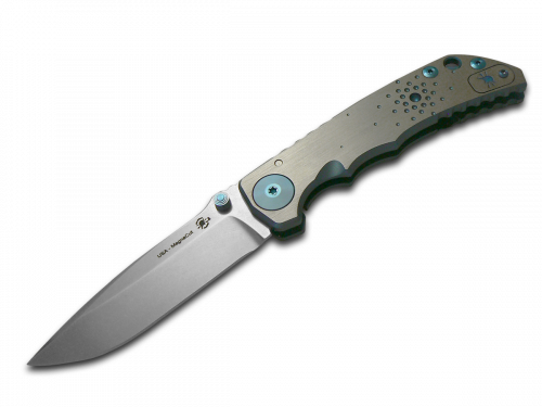 SPARTAN BLADES Harsey Folder SF5DOTM Dot Matrix Titanium & CPM